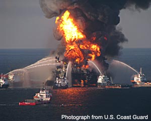 Deepwater Horizon Oil Rig Fire